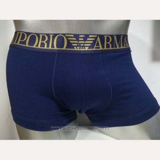 Boxer Armani Hombre Apagado Azul Dolado