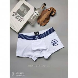 Boxer Balenciaga Hombre Blanco Azul