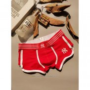 Boxer NY Hombre Blanco Rojo Blanco