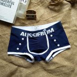 Boxer Aussiebum Hombre Azul Oscuro Blanco