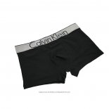 Boxer Calvin Klein Hombre Steel Blateado Negro