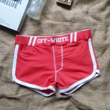 Boxer Off-White Hombre Rojo Blanco