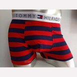 Boxer Tommy Hombre Rayas Negro Rojo