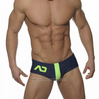 Slip Natacion Addicted Hombre Azul Oscuro Verde