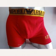 Boxer Armani Hombre Dolado Rojo