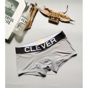 Boxer Clever Hombre Gris Negro