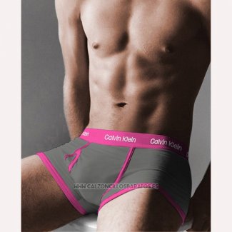 Boxer Calvin Klein Hombre 365 Rosa Gris