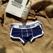 Boxer Aussiebum Hombre Apagado Azul Blanco