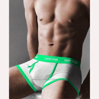 Boxer Calvin Klein Hombre 365 Verde Blanco