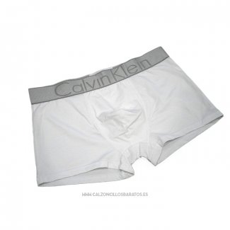 Nuevo Boxer Calvin Klein Hombre Steel Blateado Blanco
