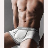 Boxer Calvin Klein Hombre 365 Gris Blanco