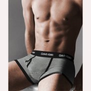 Boxer Calvin Klein Hombre 365 Negro Gris