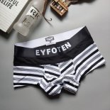 Boxer Eyfoten Hombre Rayas Negro Blanco