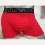 Boxer Armani Hombre Negro Rojo