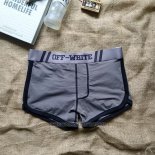 Boxer Off-White Hombre Gris Negro