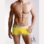 Boxer Calvin Klein Hombre Steel Blateado Amarillo