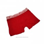 Boxer Calvin Klein Hombre Steel Blateado Rojo2