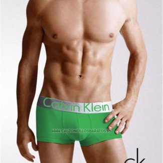 Boxer Calvin Klein Hombre Steel Blateado Verde