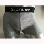 Boxer Supreme Hombre Gris Negro