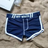 Boxer Off-White Hombre Azul Oscuro Blanco