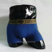 Boxer Versace Hombre Azul Oscuro Dolado