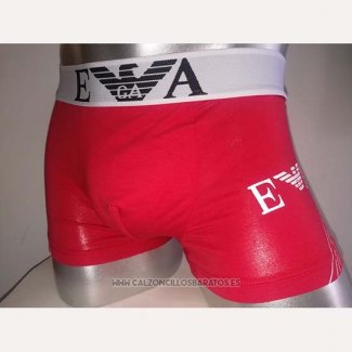 Boxer Armani Hombre Blanco Rojo