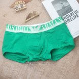 Boxer Armani Hombre Blanco Verde