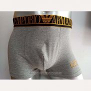 Boxer Armani Hombre Dolado Gris