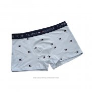 Boxer Tommy Hombre Estampado Geometrico Blanco