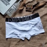 Boxer Armain Hombre Negro Blanco