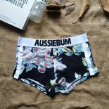 Boxer Aussiebum Hombre Colorful Blanco Azul