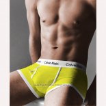 Boxer Calvin Klein Hombre 365 Blanco Amarillo