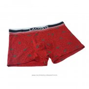 Boxer Lacoste Hombre Prints Colors Rojo Verde