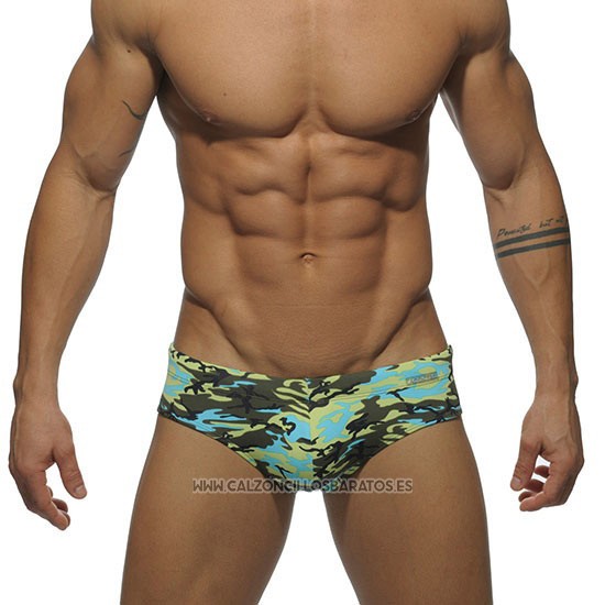 Slip Natacion Addicted Hombre Camuflaje Azur